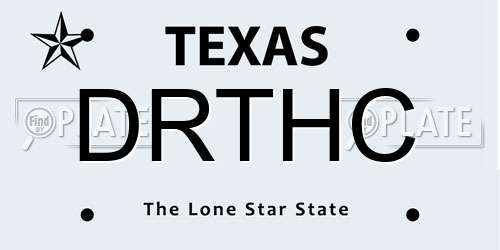 DRTHC Texas License Plate
