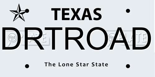 DRTROAD Texas License Plate