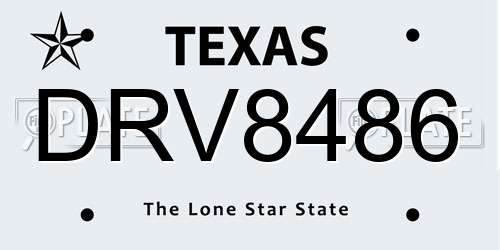 DRV8486 Texas License Plate