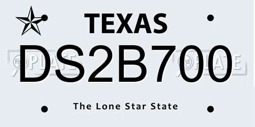 DS2B700 Texas License Plate