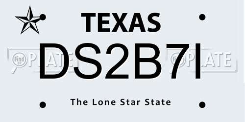 DS2B7I Texas License Plate