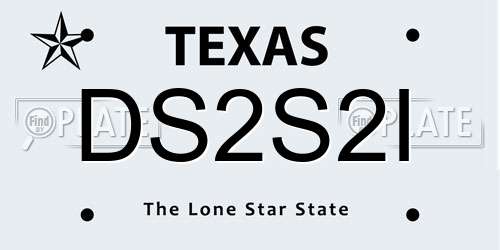 DS2S2I Texas License Plate