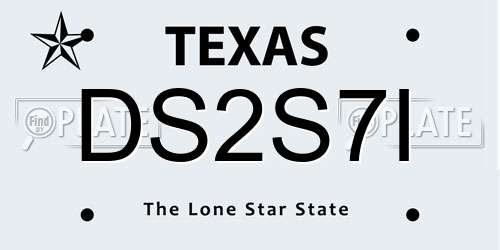 DS2S7I Texas License Plate