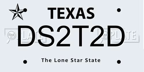 DS2T2D Texas License Plate