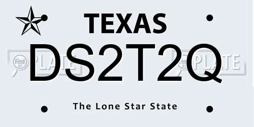 DS2T2Q Texas License Plate