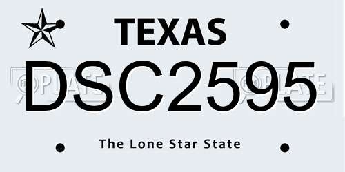 DSC2595 Texas License Plate