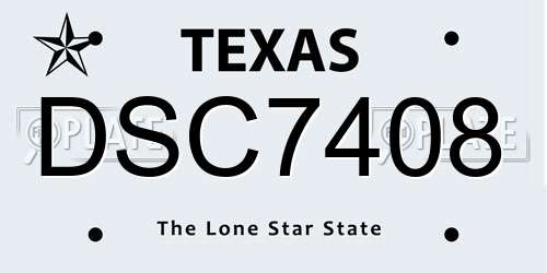 DSC7408 Texas License Plate