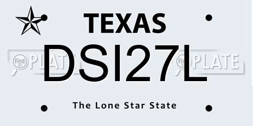 DSI27L Texas License Plate