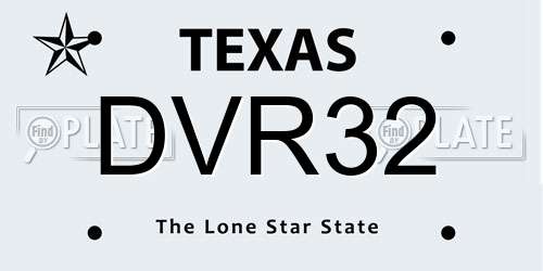 DVR32 Texas License Plate