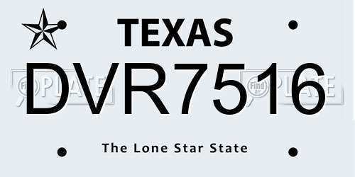 DVR7516 Texas License Plate