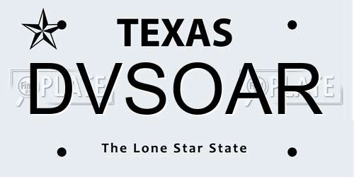 DVSOAR Texas License Plate