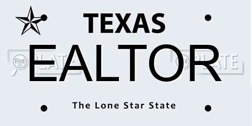 EALTOR Texas License Plate