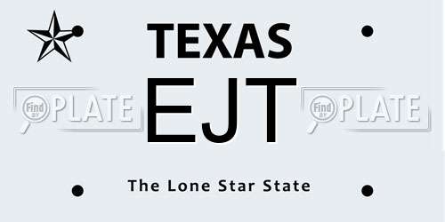 EJT Texas License Plate