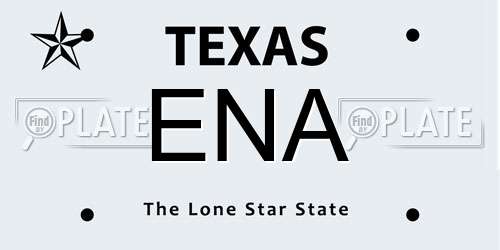 ENA Texas License Plate