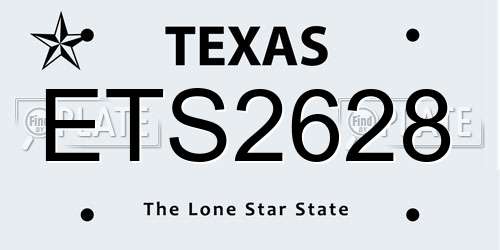 ETS2628 Texas License Plate