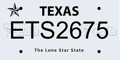 ETS2675 Texas License Plate