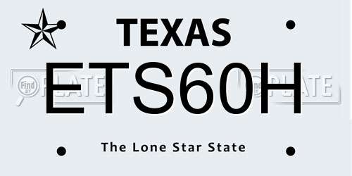 ETS60H Texas License Plate