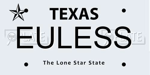 EULESS Texas License Plate
