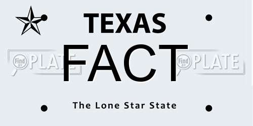 FACT Texas License Plate