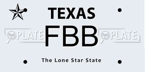 FBB Texas License Plate