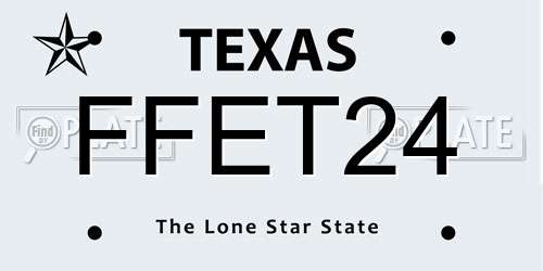 FFET24 Texas License Plate