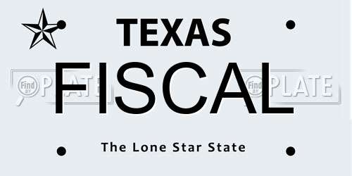 FISCAL Texas License Plate