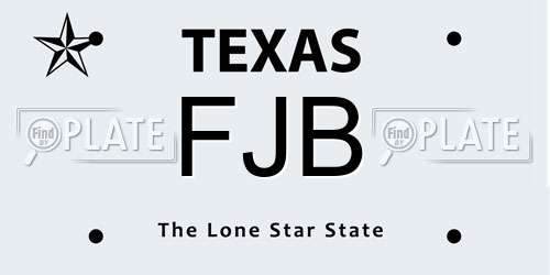 FJB Texas License Plate