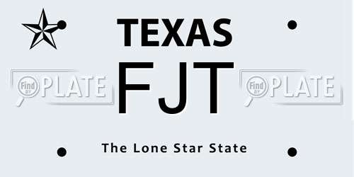 FJT Texas License Plate
