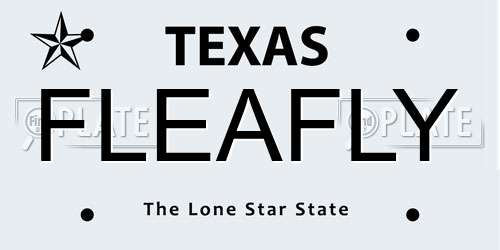 FLEAFLY Texas License Plate