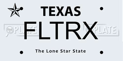 FLTRX Texas License Plate