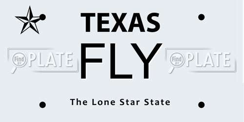 FLY Texas License Plate