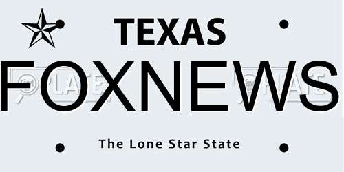 FOXNEWS Texas License Plate