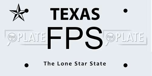 FPS Texas License Plate