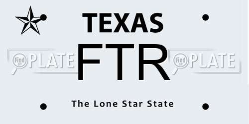 FTR Texas License Plate