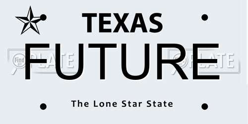 FUTURE Texas License Plate