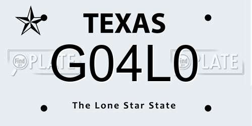 G04L0 Texas License Plate