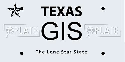 GIS Texas License Plate