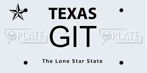 GIT Texas License Plate