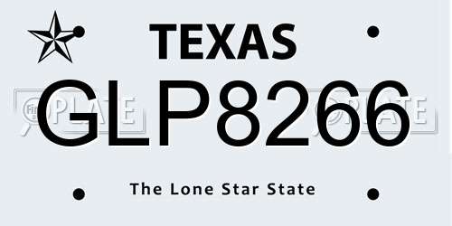 GLP8266 Texas License Plate