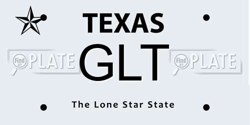 GLT Texas License Plate