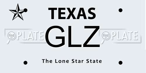GLZ Texas License Plate