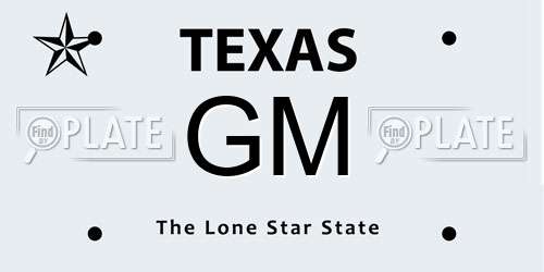 GM Texas License Plate