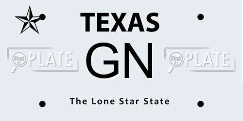 GN Texas License Plate