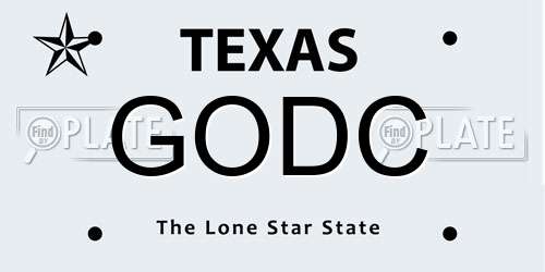 GODC Texas License Plate