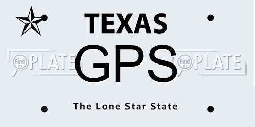 GPS Texas License Plate