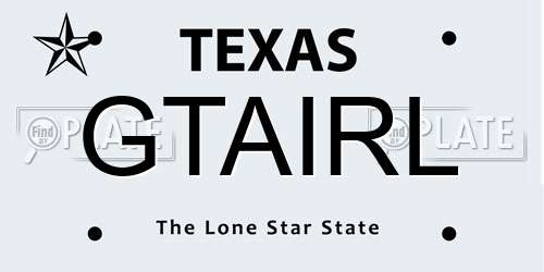 GTAIRL Texas License Plate