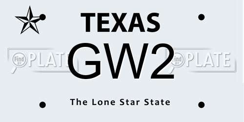 GW2 Texas License Plate