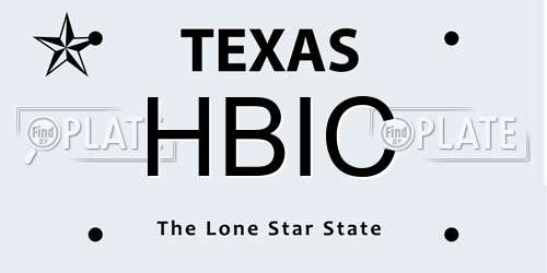 HBIC Texas License Plate