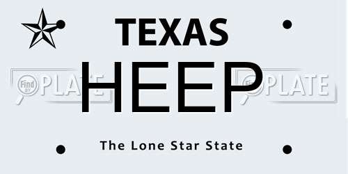 HEEP Texas License Plate