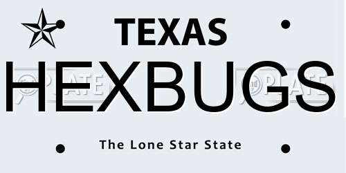 HEXBUGS Texas License Plate